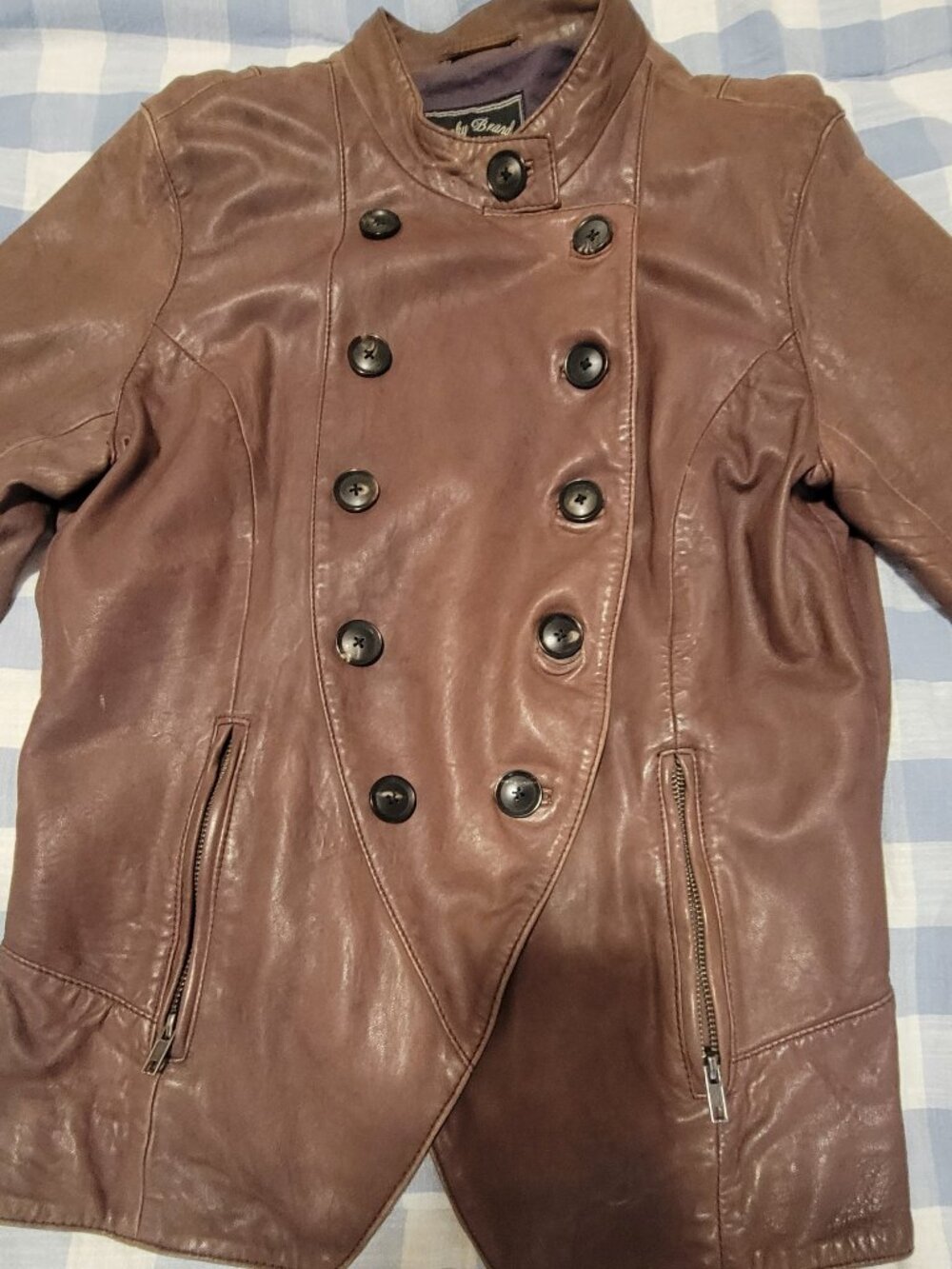 Leather jacket Lucky Brand size S